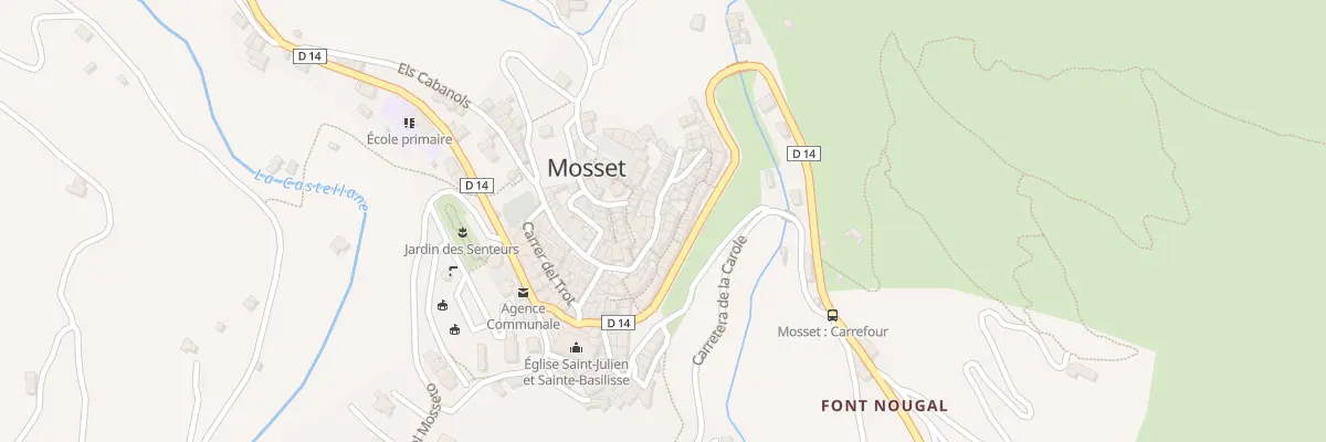 Plan du 57A Village à Mosset