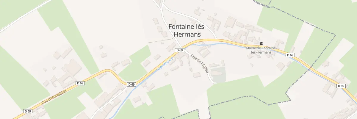 Plan du 9 Rue d’Hurtebise à Fontaine-lès-Hermans