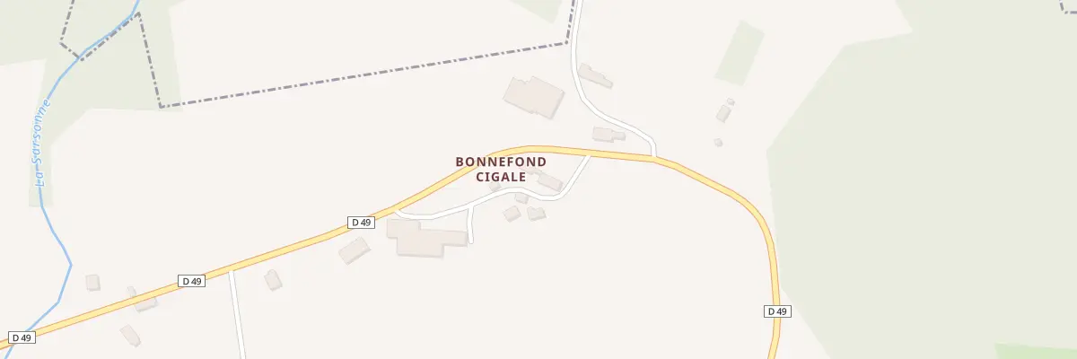 Plan du 3 Bonnefond Cigale à Saint-Pardoux-le-Neuf