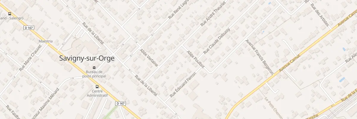 Plan du 16 Rue Andre Theuriet à Savigny-sur-Orge