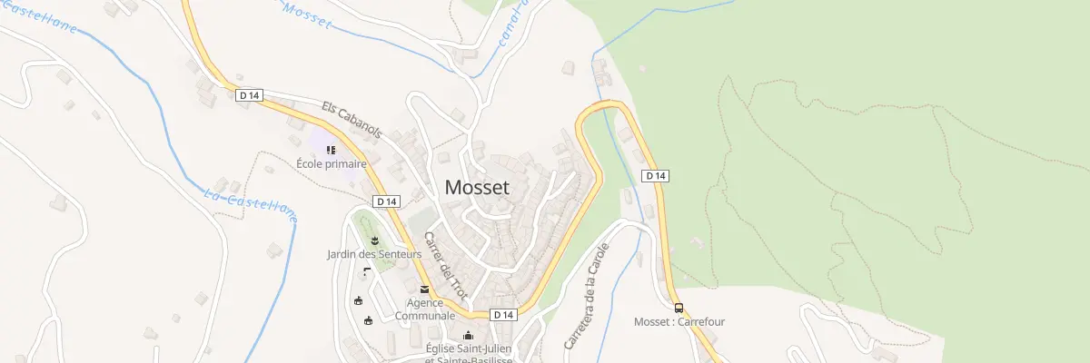 Plan du 70 Village à Mosset