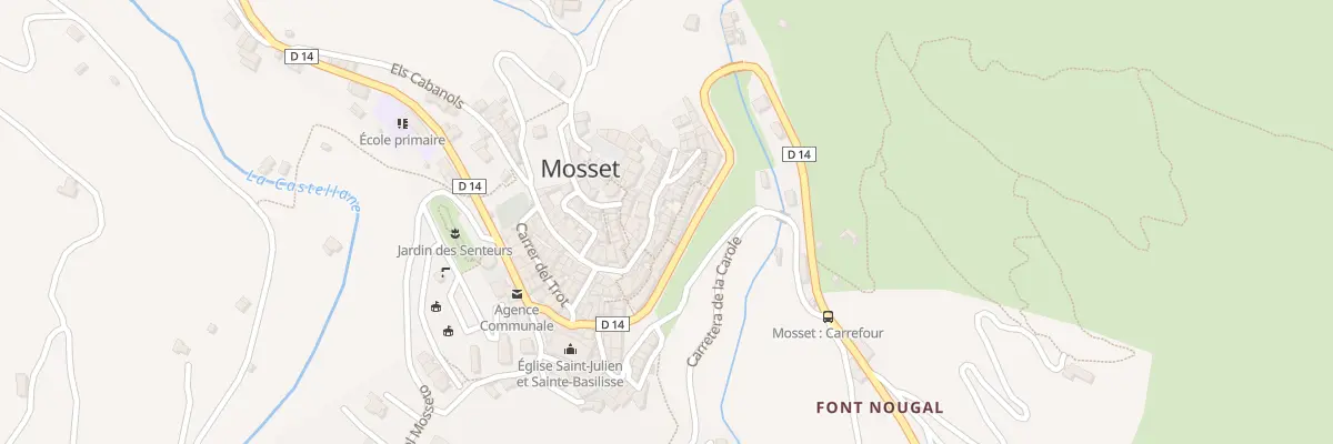 Plan du 58 Village à Mosset