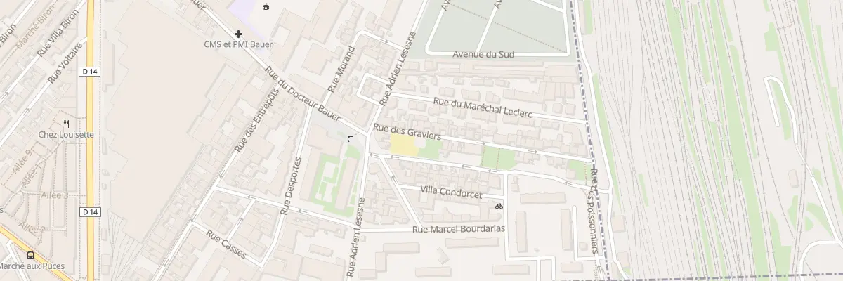 Plan du 10 Rue des Graviers à Saint-Ouen-sur-Seine
