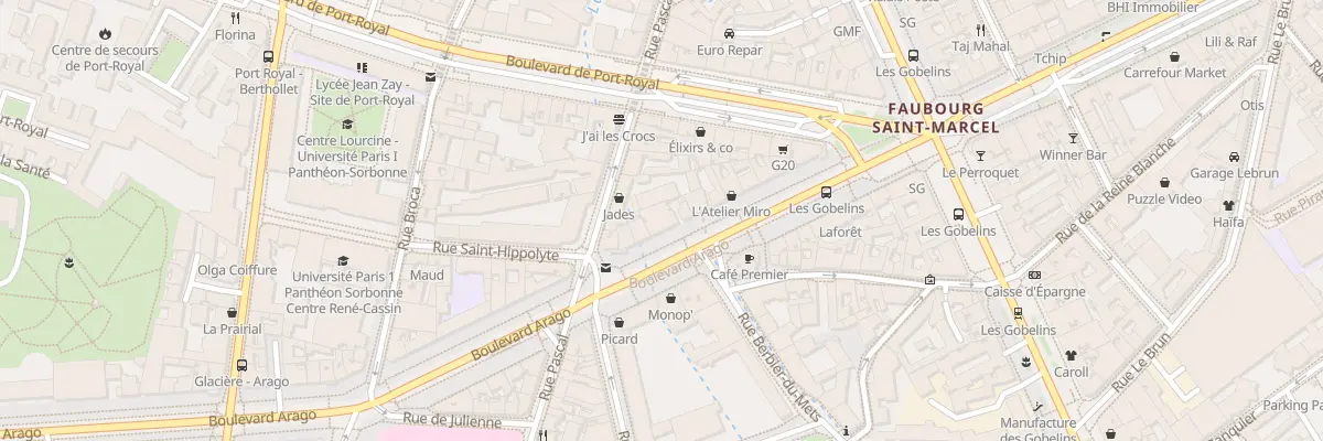 Plan du 18 Bd Arago à Paris 13e Arrondissement