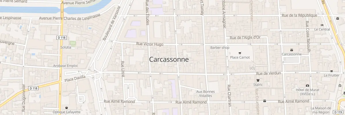 Plan du 27 Rue Jules Sauzède à Carcassonne