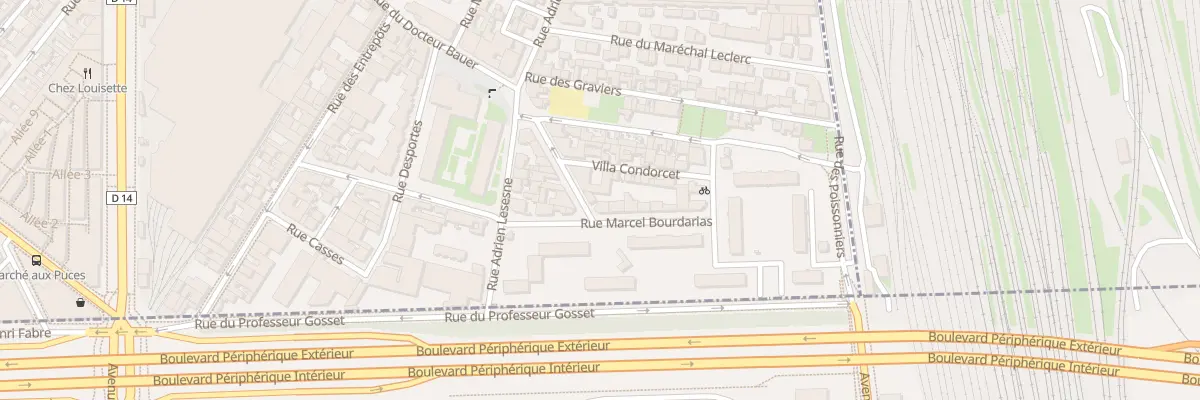 Plan du 181 Rue du Docteur Bauer à Saint-Ouen-sur-Seine