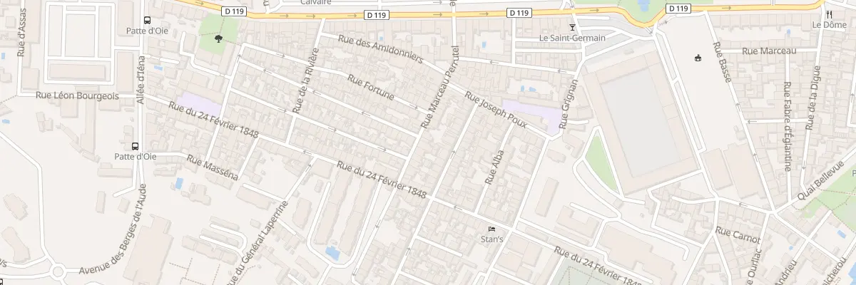 Plan du 38 Rue Marceau Perrutel à Carcassonne