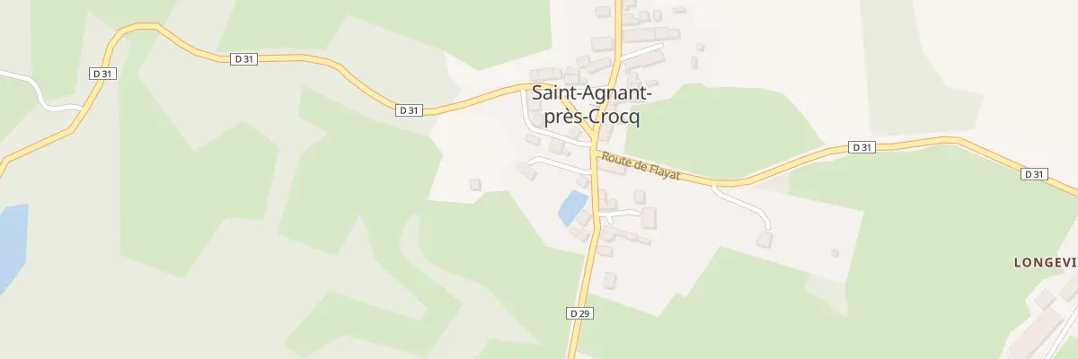 Plan du 2 Rte de Saint Michel à Saint-Agnant-près-Crocq