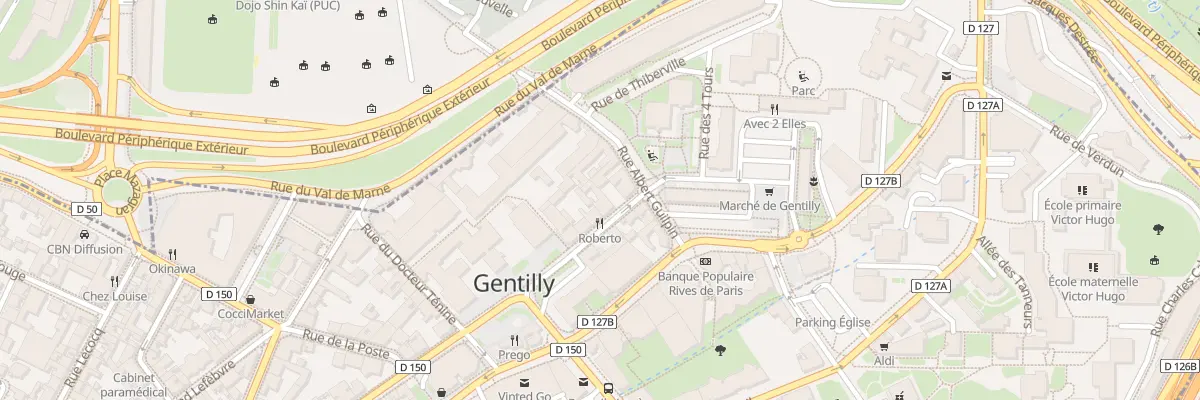 Plan du 6 Rue Robert Marchand à Gentilly