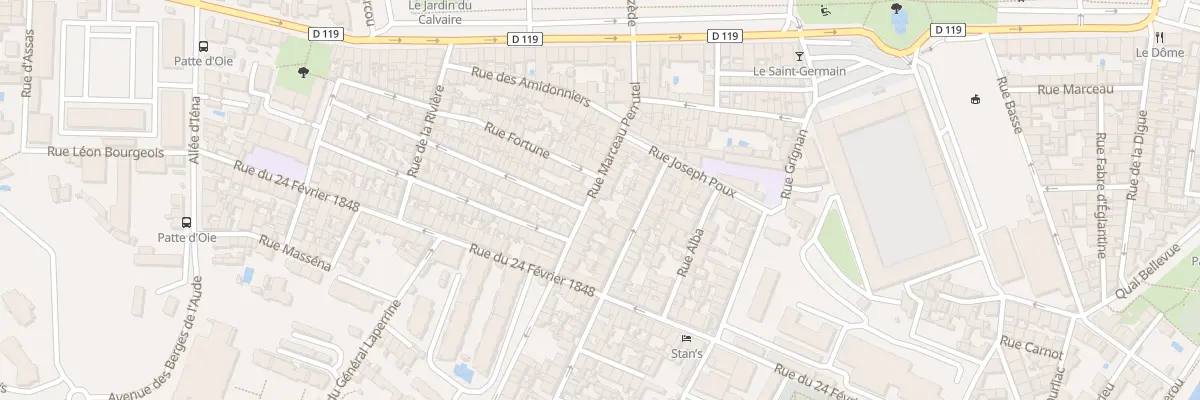 Plan du 40 Rue Marceau Perrutel à Carcassonne