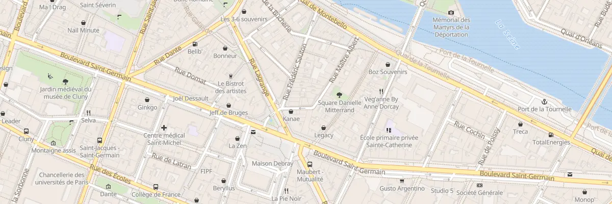 Plan du 20 Rue Maître Albert à Paris 5e Arrondissement