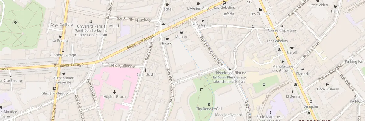 Plan du 25 Bd Arago à Paris 13e Arrondissement