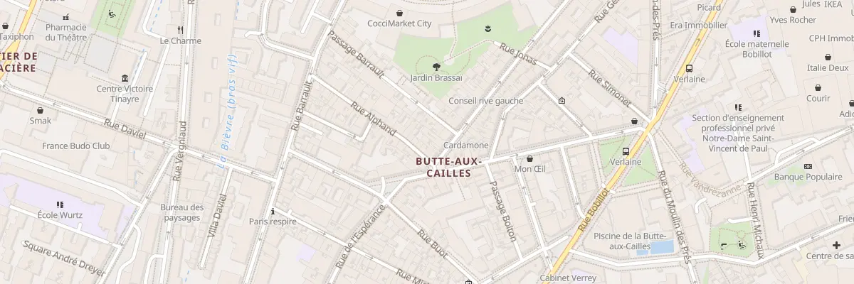 Plan du 54 Rue des Cinq Diamants à Paris 13e Arrondissement