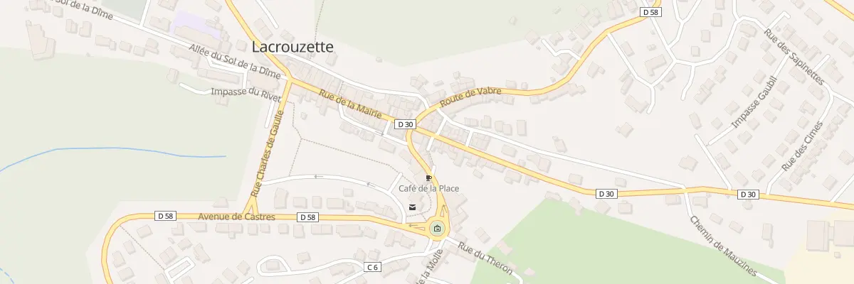 Plan du 4 Rue du Sidobre à Lacrouzette