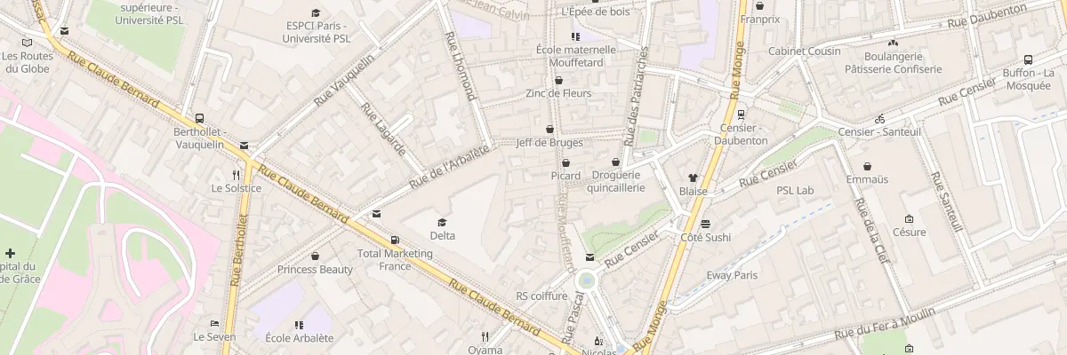 Plan du 122 Rue Mouffetard à Paris 5e Arrondissement