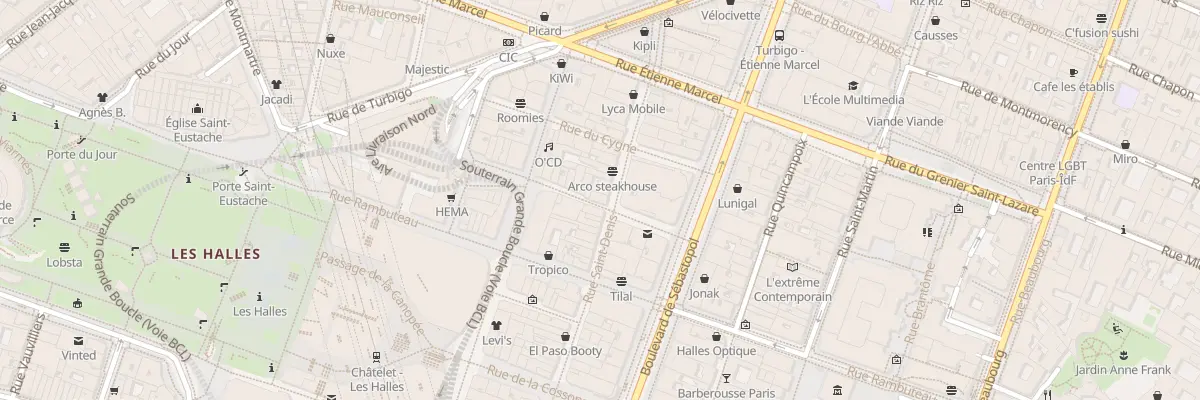 Plan du 111 Rue Saint-Denis à Paris 1er Arrondissement