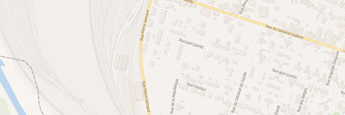 Plan du 125 Rue de la République à Longueau