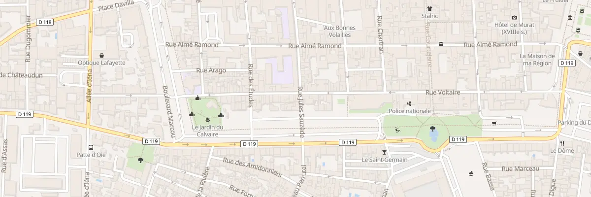 Plan du 59 Rue Voltaire à Carcassonne