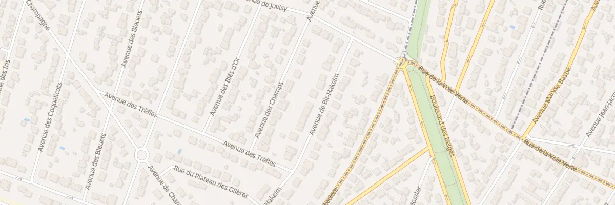 Plan du 16 Av de Bir Hakeim à Morangis