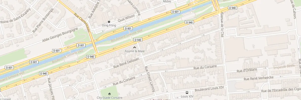 Plan du 56 Rue René Delissen à Dunkerque
