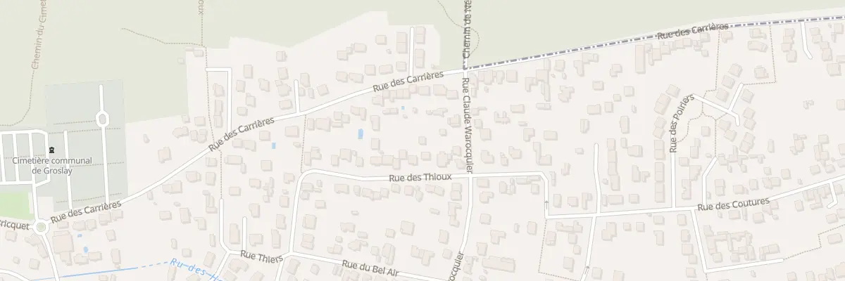 Plan du 39B Rue des Thioux à Groslay