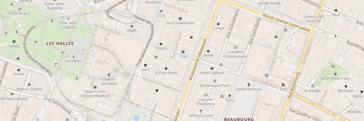 Plan du 77 Rue Rambuteau à Paris 1er Arrondissement
