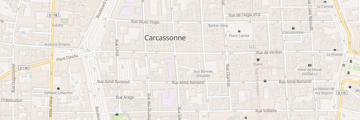 Plan du 73 Rue de Verdun à Carcassonne