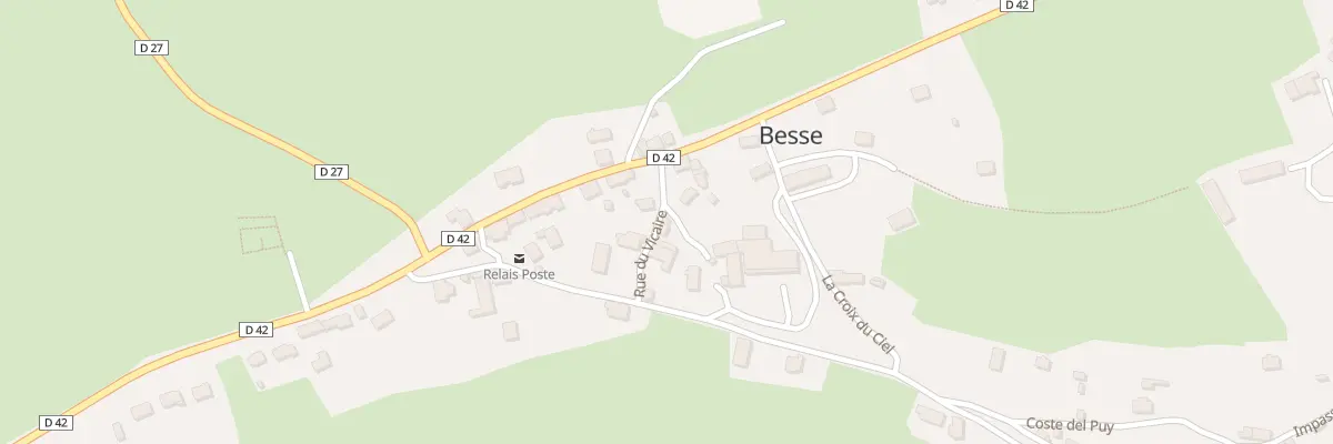 Plan du 1 Rue du vicaire à Besse
