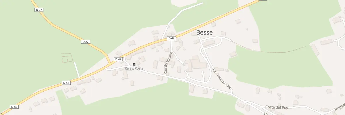 Plan du 3 Rue du vicaire à Besse