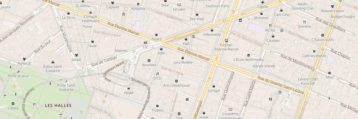 Plan du 133 Rue Saint-Denis à Paris 1er Arrondissement