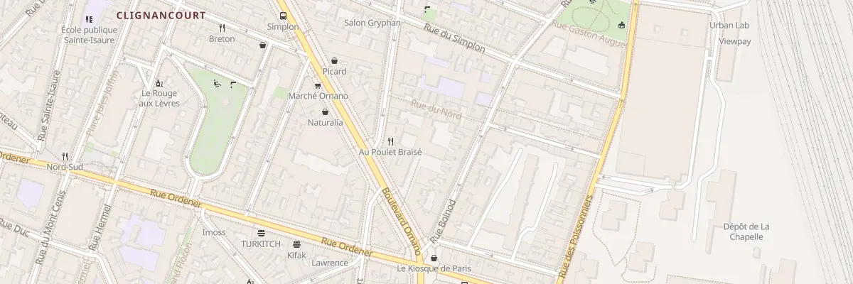 Plan du 112 Rue de Clignancourt à Paris 18e Arrondissement