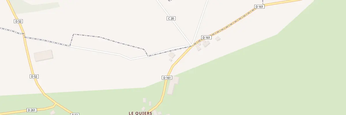 Plan du 13 Rte Departementale le Quiers à Teissières-de-Cornet