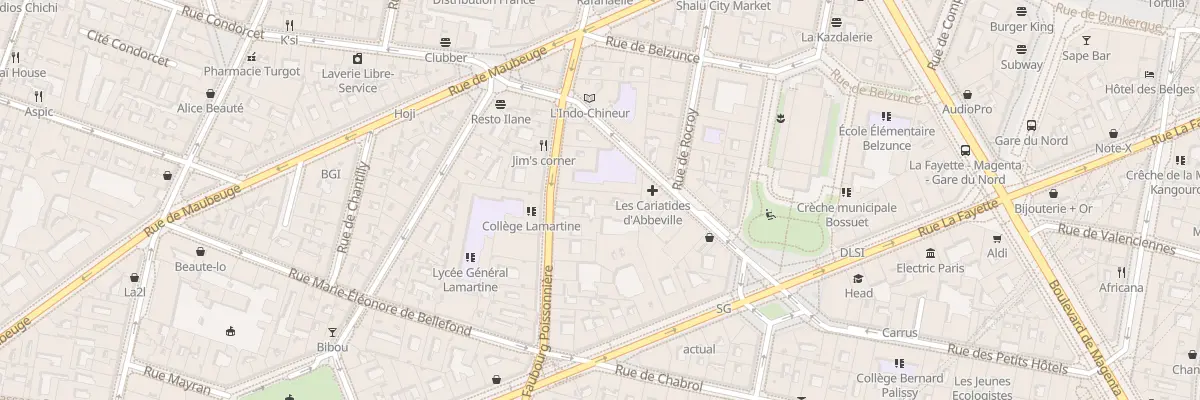 Plan du 104 Rue du Faubourg Poissonnière à Paris 10e Arrondissement
