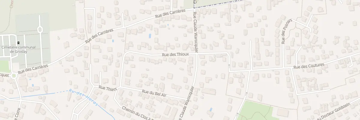 Plan du 34 Rue des Thioux à Groslay
