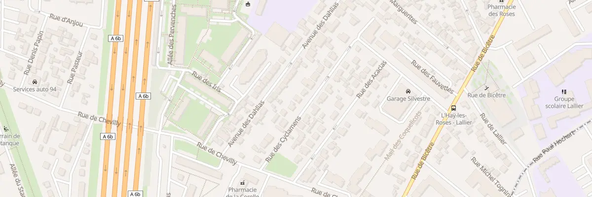 Plan du 15 Rue des Cyclamens à L’Haÿ-les-Roses