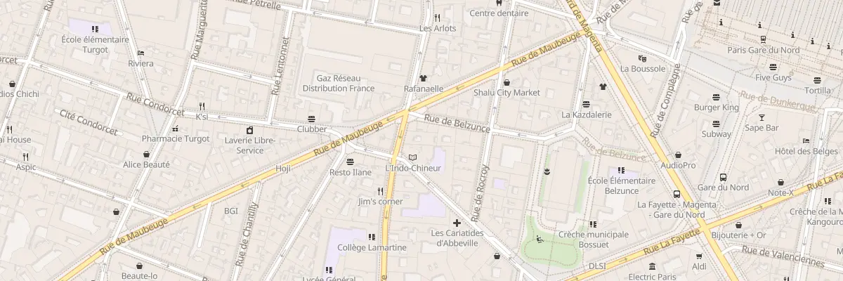 Plan du 116 Rue du Faubourg Poissonnière à Paris 10e Arrondissement