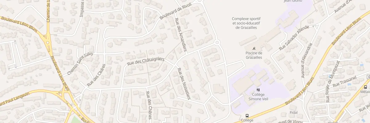 Plan du 14 Rue des Noisetiers à Carcassonne