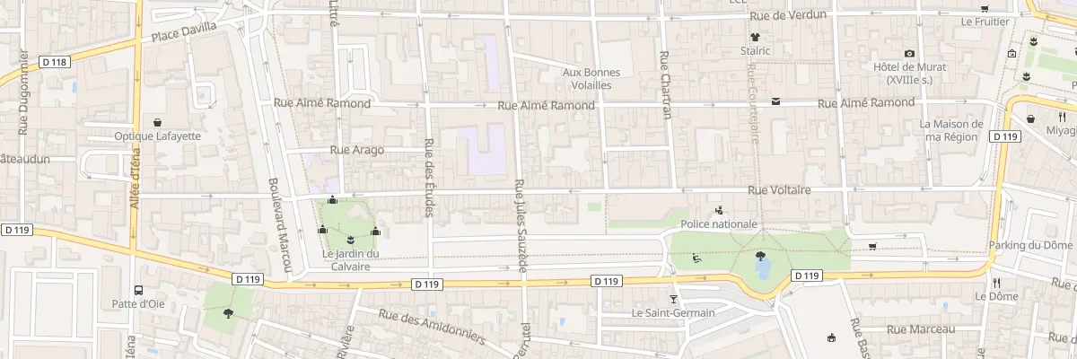 Plan du 74 Rue Voltaire à Carcassonne
