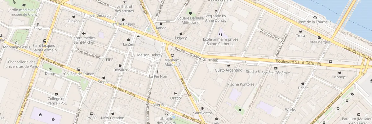 Plan du 43 Bd Saint-Germain à Paris 5e Arrondissement