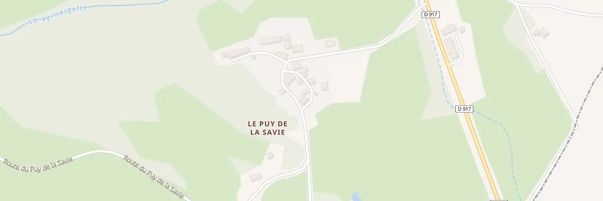 Plan du 10 Le Puy de la Savie à Verneiges