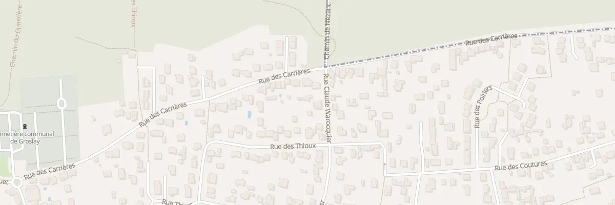 Plan du 43 Rue des Thioux à Groslay