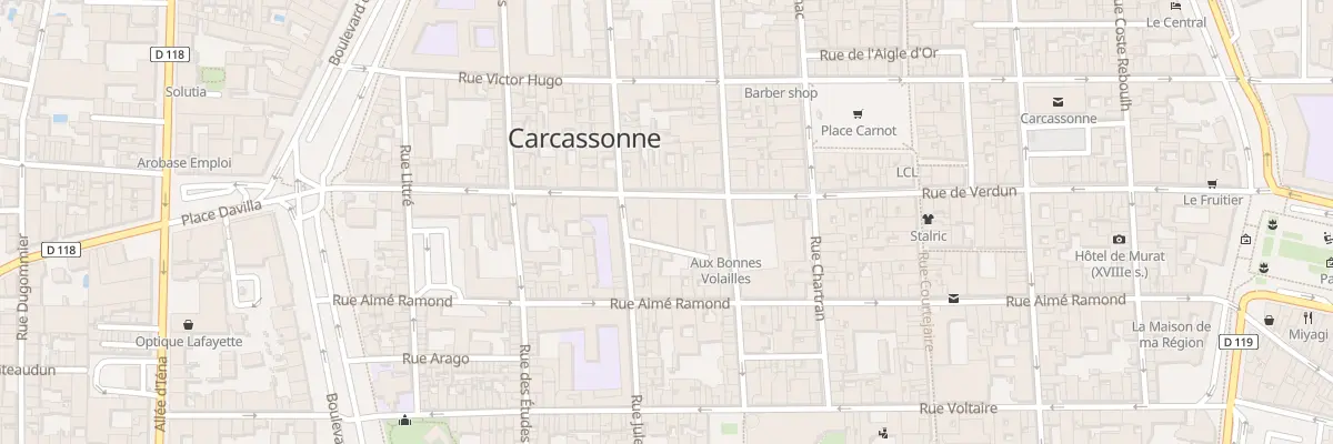 Plan du 67 Rue de Verdun à Carcassonne
