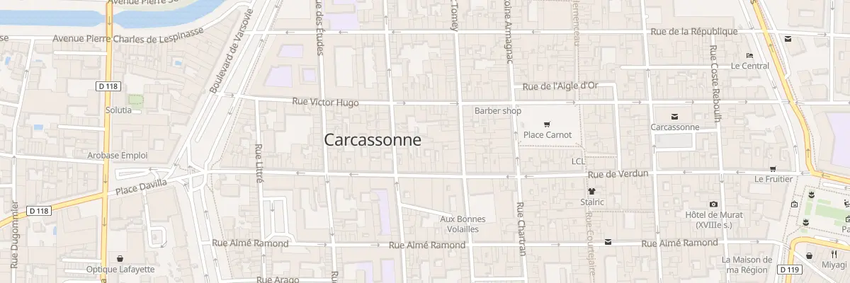 Plan du 78 Rue de Verdun à Carcassonne