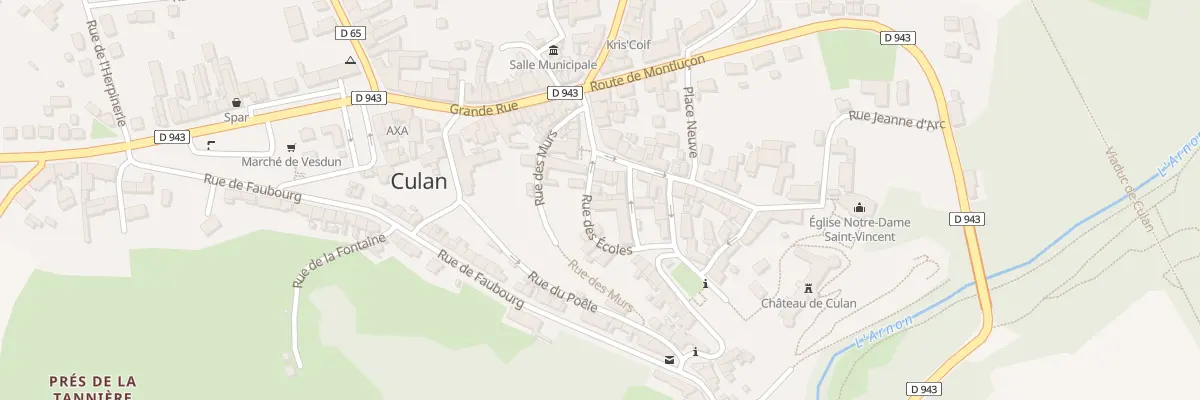 Plan du 3 Rue des Ecoles à Culan