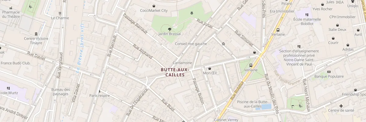 Plan du 49 Rue des Cinq Diamants à Paris 13e Arrondissement