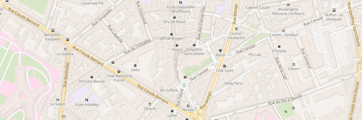 Plan du 135 Rue Mouffetard à Paris 5e Arrondissement