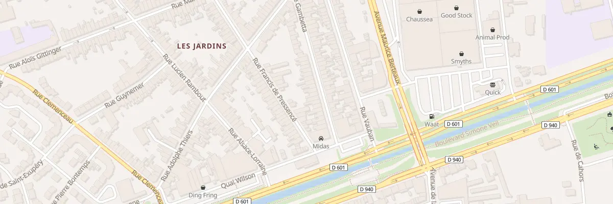 Plan du 64 Rue Gambetta St Pol à Dunkerque