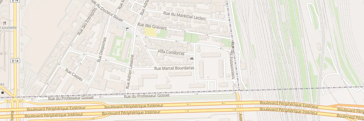 Plan du 21 Rue Marcel Bourdarias à Saint-Ouen-sur-Seine