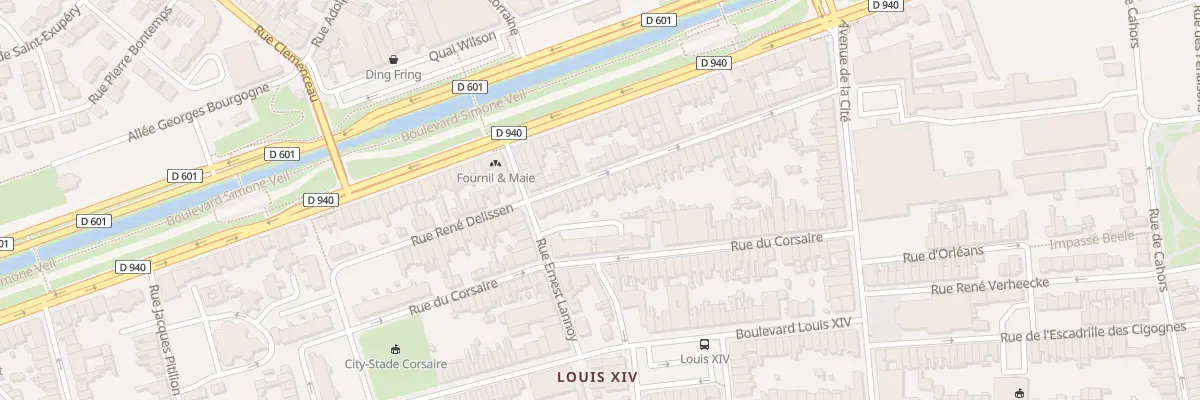 Plan du 51 Rue René Delissen à Dunkerque