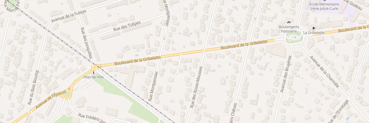 Plan du 20B Bd de la Gribelette à Morsang-sur-Orge